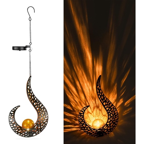 Aiavalgusti LED poolkuu - päikesepatareiga