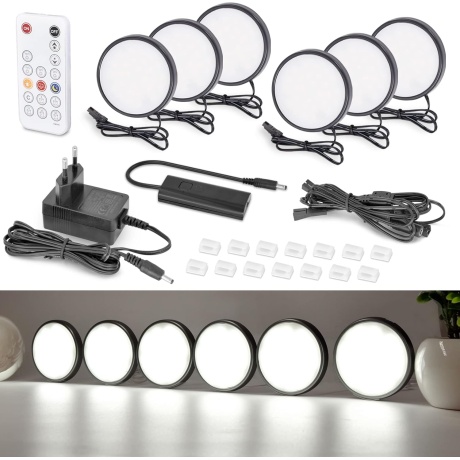 LED Kappivalgusti Komplekt puldiga, dimmerdatav