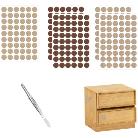 Mööbli kruviaukude kleebised
