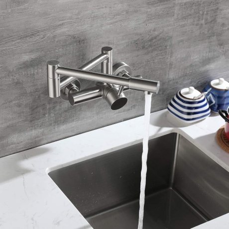 Köögisegisti seinapealne 304 roostevaba terasest – kuum ja külm vesi